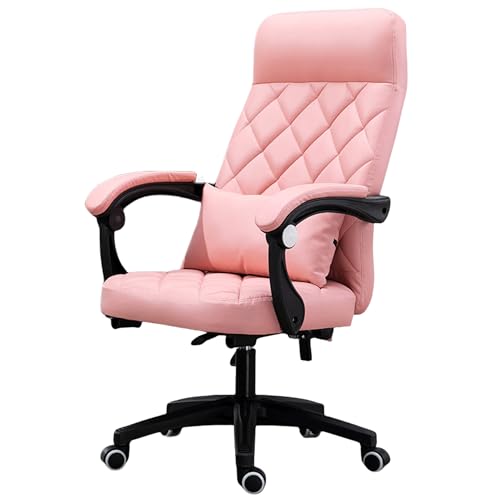 Bürostuhl, rosa, ergonomischer Gaming-Stuhl – verstellbare Kopfstütze, bequemes Leder-Drehdesign – perfekt für das Arbeitszimmer zu Hause, das Wohnzimmer, das Schlafzimmer oder den Essbereic Bürostuhl, rosa, ergonomischer Gaming-Stuhl – verstellbare Kopfstütze, bequemes Leder-Drehdesign – perfekt für das Arbeitszimmer zu Hause, das Wohnzimmer, das Schlafzimmer oder den Essbereic von Generic
