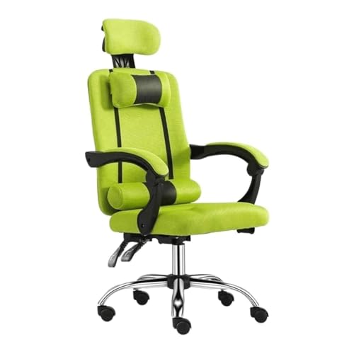 Bürostuhl Drehbarer Schreibtischstuhl Verstellbarer mit Kopfstütze Arbeitsstuhl Home Office Computerstuhl Hochelastischer Mesh-Gaming-Stuhl Bequem (grün) von Generic