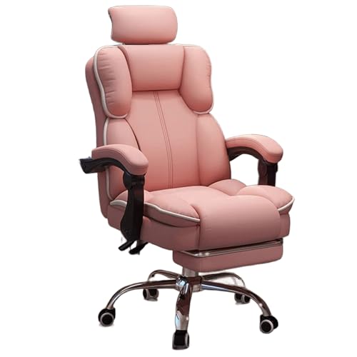 Bürostuhl Ergonomisch mit Fußstütze Kunstleder Latex-Sitzkissen Computerstuhl Verstellbare Rückenlehne und Kopfstütze 360° Drehbar und Höhenverstellbar Bürostuhl mit Fünfstern-Umlenkrollen(Red) Bürostuhl Ergonomisch mit Fußstütze Kunstleder Latex-Sitzkissen Computerstuhl Verstellbare Rückenlehne und Kopfstütze 360° Drehbar und Höhenverstellbar Bürostuhl mit Fünfstern-Umlenkrollen(Red) von Generic