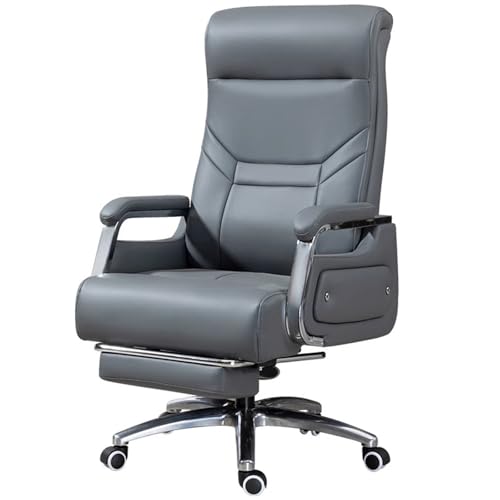 Bürostuhl Ergonomisch mit Lendenwirbelstütze, Computerstühle Racing Bürostühle Sessel, Gefedertes Kissen, Lange Lebensdauer, Leise und Verschleißfeste Räder (blaugrau) von Generic