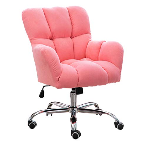 Bürostuhl Ergonomischer Home mit modernem Design und Armlehnen Rosa Drehbarer Schreibtischstuhl für Mädchenzimmer von Generic