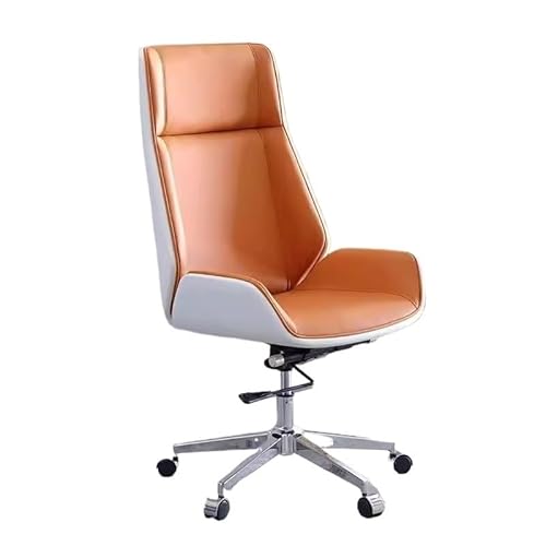 Bürostuhl Home Office Schreibtischstuhl Keine Armlehne Hohe Rückenlehne Executive Höhenverstellbarer Roll-Dreh-Arbeitsstuhl von Generic