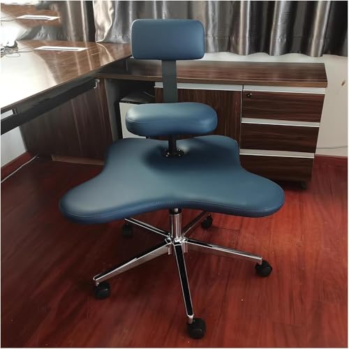 Bürostuhl Mit Gekreuzten Beinen Meditationshocker Zum Sitzen, Ergonomisch Verstellbarer Kinderschreibtisch Für Erwachsene Mit Kniestuhl Und Lendenwirbelstütze, Blue Bürostuhl Mit Gekreuzten Beinen Meditationshocker Zum Sitzen, Ergonomisch Verstellbarer Kinderschreibtisch Für Erwachsene Mit Kniestuhl Und Lendenwirbelstütze, Blue von Generic