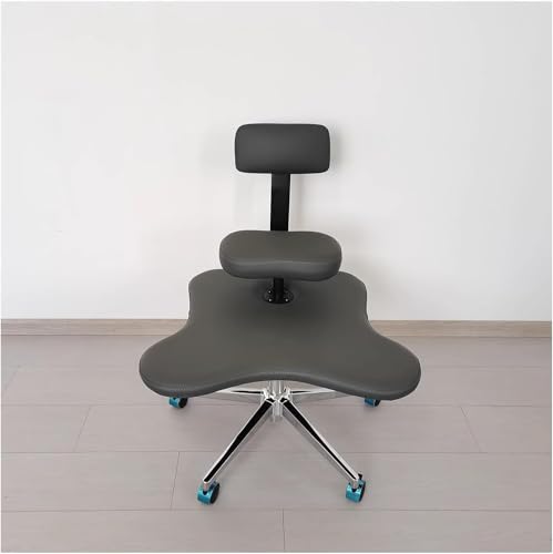 Bürostuhl Mit Gekreuzten Beinen Meditationshocker Zum Sitzen, Ergonomisch Verstellbarer Kinderschreibtisch Für Erwachsene Mit Kniestuhl Und Lendenwirbelstütze, Grey Bürostuhl Mit Gekreuzten Beinen Meditationshocker Zum Sitzen, Ergonomisch Verstellbarer Kinderschreibtisch Für Erwachsene Mit Kniestuhl Und Lendenwirbelstütze, Grey von Generic