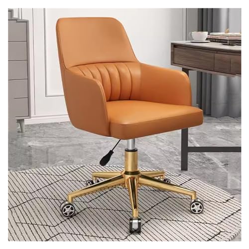 Bürostuhl Modern Ergonomisch - Drehsessel Mit Goldfuß Gepolsterte Schreibtischstühle Für Zuhause Bequemer Computer-Arbeitshocker Für Wohnzimmer Und Arbeitszimmer Bürostuhl Modern Ergonomisch - Drehsessel Mit Goldfuß Gepolsterte Schreibtischstühle Für Zuhause Bequemer Computer-Arbeitshocker Für Wohnzimmer Und Arbeitszimmer von Generic