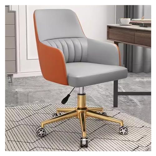 Bürostuhl Modern Ergonomisch - Drehsessel Mit Goldfuß Gepolsterter Schreibtischsitz Für Den Heimcomputer Arbeitshocker Für Wohnzimmer Und Arbeitszimmer Bürostuhl Modern Ergonomisch - Drehsessel Mit Goldfuß Gepolsterter Schreibtischsitz Für Den Heimcomputer Arbeitshocker Für Wohnzimmer Und Arbeitszimmer von Generic