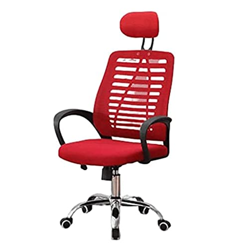 Bürostuhl Verstellbare Taillenstütze Computerstuhl Bequemer Schreibtischstuhl Leadership Kissen Chefsessel Managerstühle Bequem (rot) von Generic