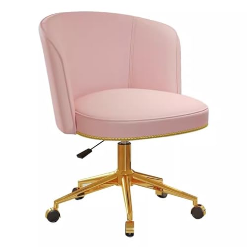 Bürostuhl aus Leder im Mid-Century-Stil mit Rollen, verstellbar, drehbar, rollbar, gepolstert, für Zuhause, Arbeitszimmer, Schlafzimmer – stilvoll und bequem Bürostuhl aus Leder im Mid-Century-Stil mit Rollen, verstellbar, drehbar, rollbar, gepolstert, für Zuhause, Arbeitszimmer, Schlafzimmer – stilvoll und bequem von Generic