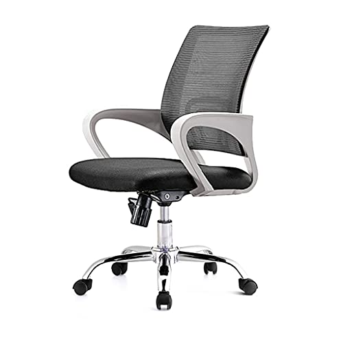 Bürostuhl aus Netzstoff mit mittlerer Rückenlehne, ergonomischer Drehstuhl mit Armlehnen und höhenverstellbarem Schreibtischstuhl mit Rollen von Generic
