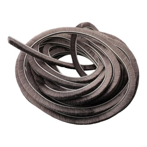 Bürstendichtstreifen selbstklebend 2m - 9x5/9x9/9x23/9x15mm Zugfester Bürstenstopper für Fenster und Türen(Brown,15x9mm) von Generic