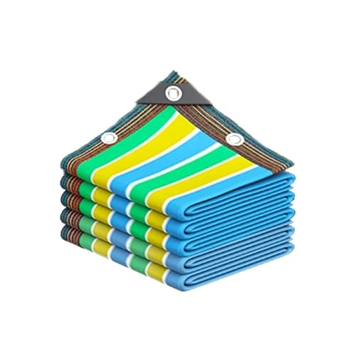 Bunt Schattierungsnetz, 2x3m Schattiernetz mit öSen, Atmungsaktiv Beschattungsnetz Gewächshaus Sonnenschutz Netz für Garten Pflanze(20x36ft/6x11m) von Generic