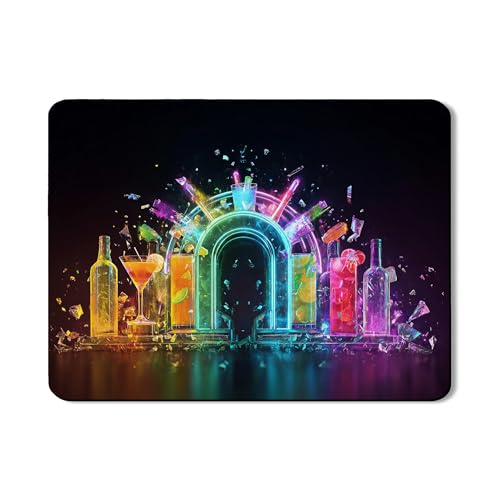Bunte Abtropfmatten für Küchentheke, Neonbar-Thema, saugfähiges Gummi-Abtropfgestell, lebendige Sommerküchendekoration, 45,7 x 61 cm Bunte Abtropfmatten für Küchentheke, Neonbar-Thema, saugfähiges Gummi-Abtropfgestell, lebendige Sommerküchendekoration, 45,7 x 61 cm von Generic