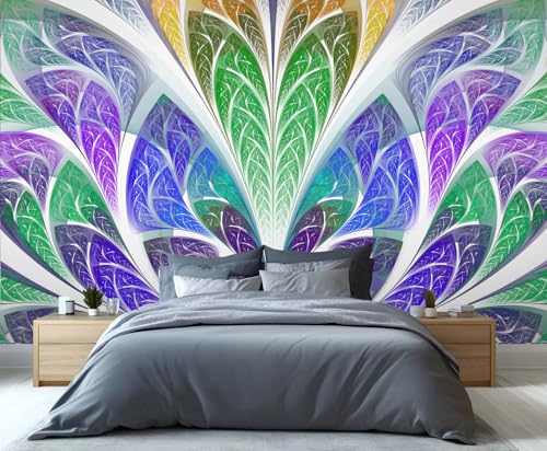Bunte Wandbilder Abstrakte Tapete Federtapete für Wände Blättertapete für Kinderzimmer Schlafzimmer Wohnzimmer Jungenzimmer Sofa Tv Hintergrund Großes Wandbild Poster 300 X 210 cm Bunte Wandbilder Abstrakte Tapete Federtapete für Wände Blättertapete für Kinderzimmer Schlafzimmer Wohnzimmer Jungenzimmer Sofa Tv Hintergrund Großes Wandbild Poster 300 X 210 cm von Generic