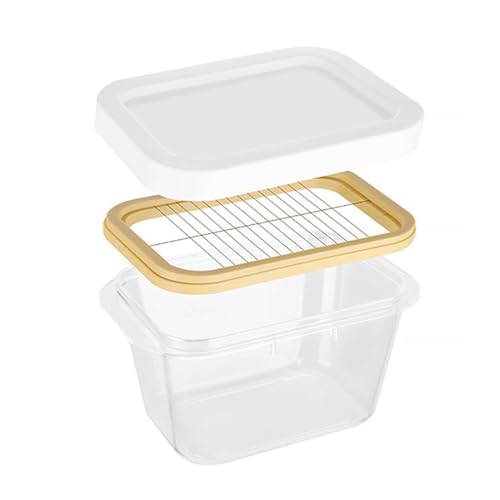 Butterdosenschneider - Butterdose Butterdose mit Schneider | Butterdose für Küche | Butterdose Backen Werkzeug Küche Butterdose Butterschneidebox aus Edelstahl von Generic