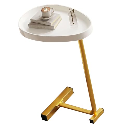 C-förmiger Beistelltisch, Stilvoller Mini-Couchtisch für Zuhause (Gold) von Generic