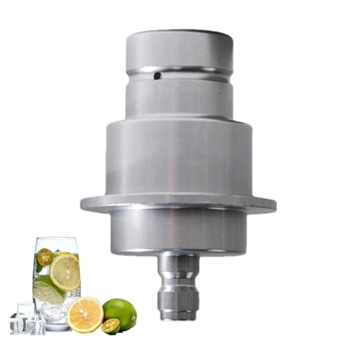 CO2-Zylinderadapter mit Schnellverbindung, tragbarer CO2-Zylinderadapter, Behälteranschluss, Aufschäum-Zubehör, für Getränke, kommerziell, Alltag, Camping von Generic