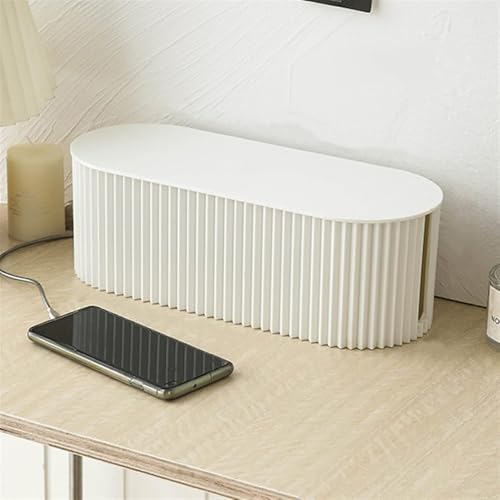 Cable Tidy Box Cord Organizer Cable Storage Box Datenkabel Mit Großer Kapazität Netzkabel Steckdose Aufbewahrungsbox Oben Kabel Magement Box Router Halterung, Blanc, Large 33x14x13cm Cable Tidy Box Cord Organizer Cable Storage Box Datenkabel Mit Großer Kapazität Netzkabel Steckdose Aufbewahrungsbox Oben Kabel Magement Box Router Halterung, Blanc, Large 33x14x13cm von Generic