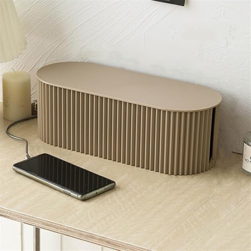 Cable Tidy Box Cord Organizer Cable Storage Box Datenkabel Mit Großer Kapazität Netzkabel Steckdose Aufbewahrungsbox Oben Kabel Magement Box Router Halterung, Brown, Small 33x13x11cm Cable Tidy Box Cord Organizer Cable Storage Box Datenkabel Mit Großer Kapazität Netzkabel Steckdose Aufbewahrungsbox Oben Kabel Magement Box Router Halterung, Brown, Small 33x13x11cm von Generic