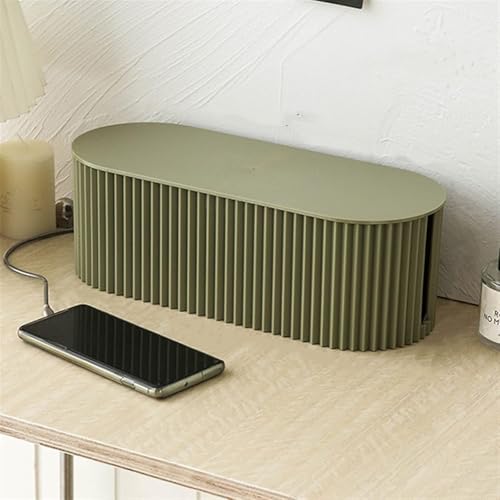 Cable Tidy Box Cord Organizer Cable Storage Box Datenkabel Mit Großer Kapazität Netzkabel Steckdose Aufbewahrungsbox Oben Kabel Magement Box Router Halterung, Green, Small 33x13x11cm Cable Tidy Box Cord Organizer Cable Storage Box Datenkabel Mit Großer Kapazität Netzkabel Steckdose Aufbewahrungsbox Oben Kabel Magement Box Router Halterung, Green, Small 33x13x11cm von Generic
