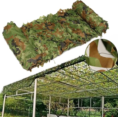 Camo Netting Woodland Camouflage Net, Outdoor Sonnenschutz Netting, Für Die Jagd Militär Armee Zelt Garten Dekoration Auto Abdeckung Markisen Terrasse, Jungle Camouflage, 2 * 3M von Generic