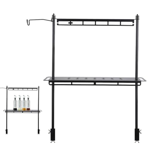 Camping Foldable Storage Support - Tragbares, Outdoor -Organisator | Multifunktionsklappbare Unterstützung für Picknick, Laternenunterstützung, robuster Speicher für Zubehör und Geräte Camping Foldable Storage Support - Tragbares, Outdoor -Organisator | Multifunktionsklappbare Unterstützung für Picknick, Laternenunterstützung, robuster Speicher für Zubehör und Geräte von Generic
