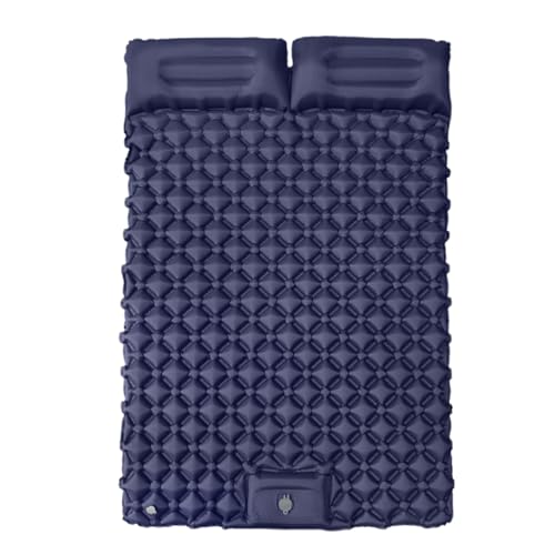 Camping-Isomatte – Camping- | Luft-Schlafmatte | aufblasbare Isomatte mit Kissen | Tragetasche integriertes Kissen Fußpumpe für Kinderbett | Tragbare Rucksackausrüstung für Outdoor-Zelt von Generic