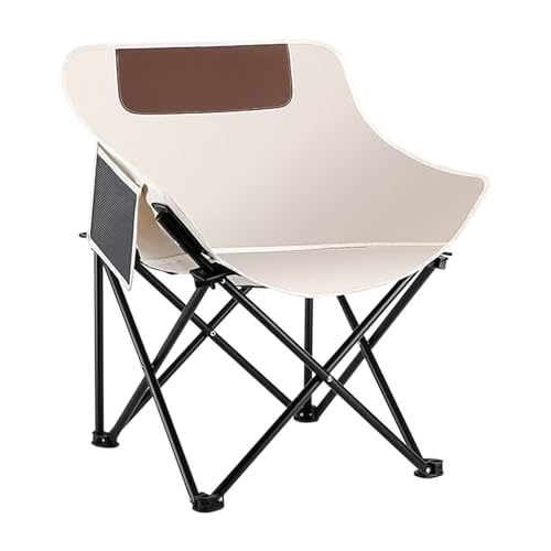 Camping-Klappstuhl, tragbarer Campingstuhl | Klappbarer Lounge-Stuhl aus Oxford-Stoff für Camping - Outdoor-Campingzubehör mit Getränkehalter, tragbarer, einfach zu montierender Schaukelstuhl von Generic