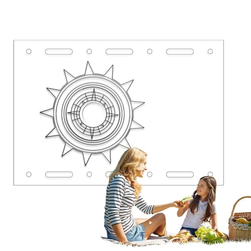 Camping-Tischplatte | Platte für den Campingtisch - Grillplatte aus Acryl für Picknick im Freien von Generic
