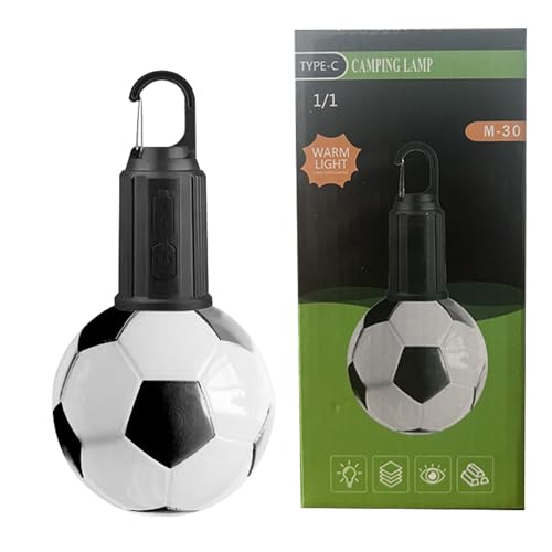 Campinglichter, Campinglichter - Fußball Taschenlampe, Typ-C Phosphärenlampe Wasserdichte Taschenlampe Helle Helligkeit Für Camping Campinglichter, Campinglichter - Fußball Taschenlampe, Typ-C Phosphärenlampe Wasserdichte Taschenlampe Helle Helligkeit Für Camping von Generic