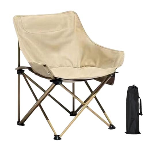 Campingstuhl - Ergonomisch gestalteter Stuhl, Stuhl | Kompakter faltbarer Campingstuhl mit kippsicherem Design | Klappstühle mit robustem Metallrahmen Reisestuhl com von Generic