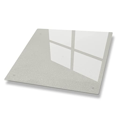 Canvas Fly Herdabdeckplatten Ceranfeld Induktionskochfeld 60x52 cm | Glasschneidebrett Transparentes Milchglas | Schneidebrett Servierplatte Gehärtetes Glas | Herdabdeckung Hitzeschutzplatte von Canvasfly