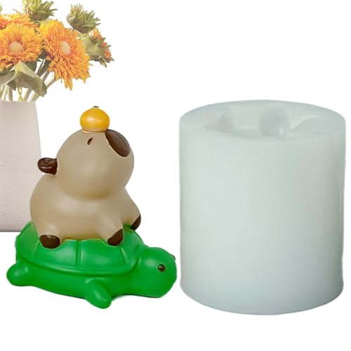 Capybara Fondant-Silikonform | Fondant Schokolade Kuchen Süßigkeiten Backform Gips Epoxy | Silikon-Kerzenformen Kerzenherstellung Form Capybara Form für Kerzen, Heimdekorationen, Handwerk Capybara Fondant-Silikonform | Fondant Schokolade Kuchen Süßigkeiten Backform Gips Epoxy | Silikon-Kerzenformen Kerzenherstellung Form Capybara Form für Kerzen, Heimdekorationen, Handwerk von Generic