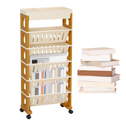 Carrelli Per Libri Con Ruote, Carrelli Con Ruote, Organizer Da Scaffale Per Carrello Con Rotelle Multistrato, Scaffale Per Libri Multiuso Scaffale Mobile Per Libri, Tazze, Quaderni Carrelli Per Libri Con Ruote, Carrelli Con Ruote, Organizer Da Scaffale Per Carrello Con Rotelle Multistrato, Scaffale Per Libri Multiuso Scaffale Mobile Per Libri, Tazze, Quaderni von Generic