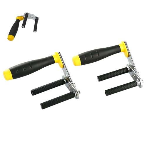 Carrying Tool - 2x Metall Tragwerkzeug, Multifunktions-Puller Panel | Tragbares Glastragwerkzeug, Metall-Gipskartenheber, Griffe tragen Lastheber für Sperrholz Glasscheibe Carrying Tool - 2x Metall Tragwerkzeug, Multifunktions-Puller Panel | Tragbares Glastragwerkzeug, Metall-Gipskartenheber, Griffe tragen Lastheber für Sperrholz Glasscheibe von Generic