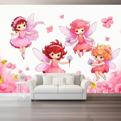 Cartoon Fototapete 400 x 280 cm, Rosa Pflanzen Blumen Thema Wandbild Wohnzimmer Schlafzimmer Wandtapete Vlies Tapete UV-Beständig Geruchsfrei Montagefertig Cartoon Fototapete 400 x 280 cm, Rosa Pflanzen Blumen Thema Wandbild Wohnzimmer Schlafzimmer Wandtapete Vlies Tapete UV-Beständig Geruchsfrei Montagefertig von Generic