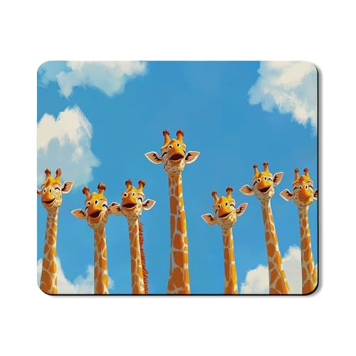 Cartoon Giraffe Waschtrockner Top Protector Mat Fun Playful Animal Pattern Waschküche Staubschutz Gummi Anti-Rutsch Wasserdicht Waschmaschine und Trockner Matten 50,8 x 61 cm von Generic