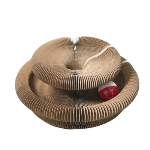 Cat Scratch - Cardboard Organ, Play Zubehör | Scratch Board mit Glocke, faltbares und widerstandsfähiges Design, um Krallen zu halten und einen anregenden Spielraum für Katzen zu bieten von Generic