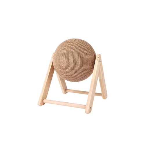 Cat Scratching Ball - Cat Scratcher Toy, Cats Scratcher Post | Natural Sisal Cat Scratching Ball, Wooden Pet Cat Scratcher Toy, Cat Scratching Board Cat Wheel Exerciser for Indoor Cats and Kittens von Generic