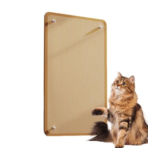 Cat Wall Scratcher – Sisal Scratching Post Board, vertikaler Hängepuffer | Schutzkralle gegen das Sofa, Texturschutz des Seils, Klettermontagemöbel Cat Wall Scratcher – Sisal Scratching Post Board, vertikaler Hängepuffer | Schutzkralle gegen das Sofa, Texturschutz des Seils, Klettermontagemöbel von Generic