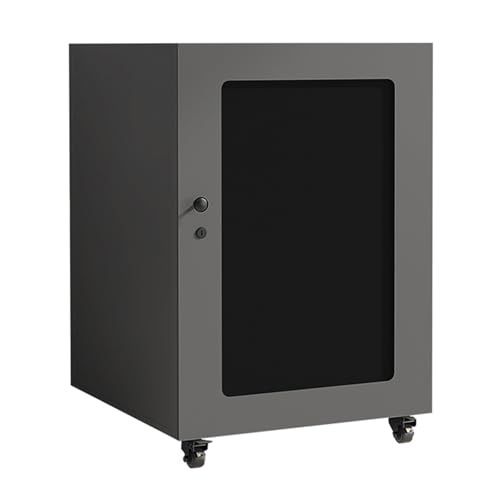Cd Regal Holz Internes Lüftungskanaldesign Mit Universalrädern Schallplattenständer, Geeignet für Heimkino-Konferenzräume(Gray,59 * 60 * 85cm) von Generic