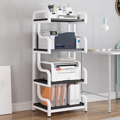 Cd Regal Holz Mehrschichtiges Offenes, Gebogenes Lagerregal HiFi Rack，Geeignet für Spielzimmer Konferenzräume Wohnzimmer Aufnahmestudios(60 * 40 * 132cm) von Generic