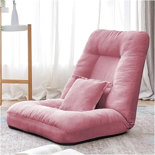 Chaiselongue-Sofa, 5-Winkel-Verstellbarer Liegestuhl, Faltbarer Tragbarer Freizeitsessel Mit Kissen Für Das Schlafzimmerbüro, Abnehmbar Waschbar, Pink, 23.62x27.55x25.59in Chaiselongue-Sofa, 5-Winkel-Verstellbarer Liegestuhl, Faltbarer Tragbarer Freizeitsessel Mit Kissen Für Das Schlafzimmerbüro, Abnehmbar Waschbar, Pink, 23.62x27.55x25.59in von Generic