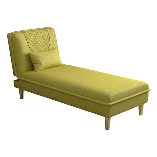 Chaiselongue Sofa mit Schlaffunktion Gästebett Klappbar mit 3 Stufig Verstellbarer Rückenlehne Multifunktionale Chaiselongue für Büros, Kleine Wohnungen(Green,140 * 75 * 86cm) von Generic