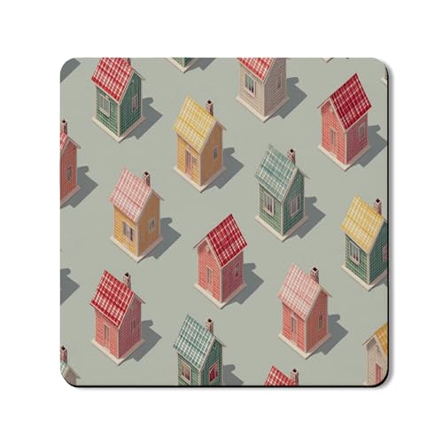 Charming House Pattern Waschtrockner Top Protector Mat Colorful Cozy Cottage Design Waschküche Staubschutz Dekorative Gummi Anti-Rutsch Wasserdichte Matten 61 x 61 cm Charming House Pattern Waschtrockner Top Protector Mat Colorful Cozy Cottage Design Waschküche Staubschutz Dekorative Gummi Anti-Rutsch Wasserdichte Matten 61 x 61 cm von Generic