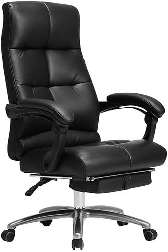 Chefsessel Aus Echtem Leder Mit Hoher Rückenlehne, Bequemer Ergonomischer Computer Und Stuhl Mit Armlehnen, Mit Dreh- Und Rückenfunktion Chefsessel Aus Echtem Leder Mit Hoher Rückenlehne, Bequemer Ergonomischer Computer Und Stuhl Mit Armlehnen, Mit Dreh- Und Rückenfunktion von Generic