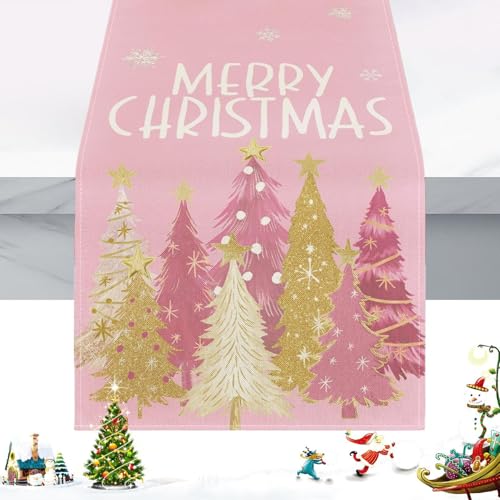 Christmas Table Runner - Christmas Decorations Indoor | Table Runner Coffee Dresser Scarves | Kitchen Dining Table Decoration for Seasonal Winter Home Decor Christmas Table Runner - Christmas Decorations Indoor | Table Runner Coffee Dresser Scarves | Kitchen Dining Table Decoration for Seasonal Winter Home Decor von Generic