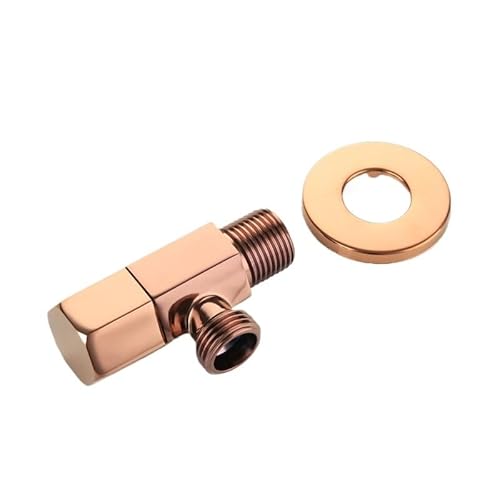 Chrom Soild Messing G1/2 Winkelventil Umschaltventil for Badezimmer(Rose-Gold-1) von Generic