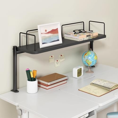 Clamp on Schreibtisch Organizer, Tischregale for Schreibtisch – Zuverlässige Tragstabilität, Desk Shelf for Home, Office und Dorm(Black,60X20X42) von Generic