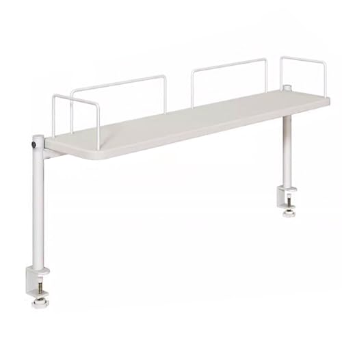 Clamp on Schreibtisch Organizer, Tischregale for Schreibtisch – Zuverlässige Tragstabilität, Desk Shelf for Home, Office und Dorm(White,80X20X42) von Generic