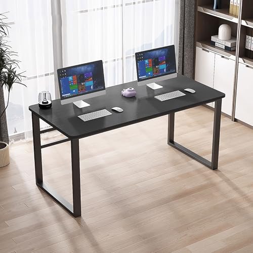 Computerarbeitsplatz Heimbürotisch Holz Schreibtisch Esstisch Stabiles Metallgestell Einfache Montage Modernes Design for Studium/Zuhause/Büro(3,100x50cm/39x20in) von Generic